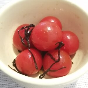 ☆プチトマトの塩昆布マリネ☆
